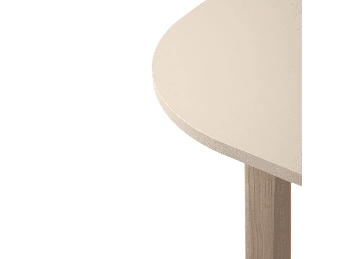 Table extensible de 160 à 200 cm effet chêne et cachemire - SIENA