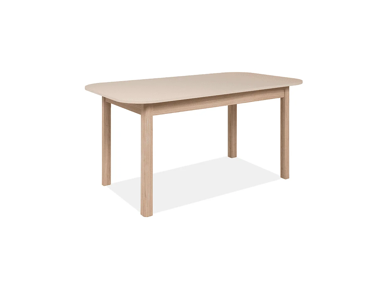Table extensible de 160 à 200 cm effet chêne et cachemire - SIENA