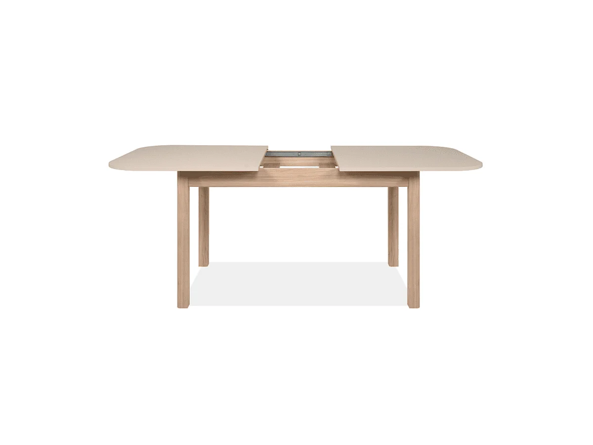 Table extensible de 160 à 200 cm effet chêne et cachemire - SIENA