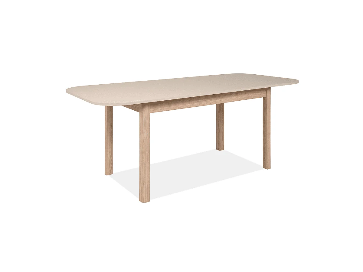 Table extensible de 160 à 200 cm effet chêne et cachemire - SIENA