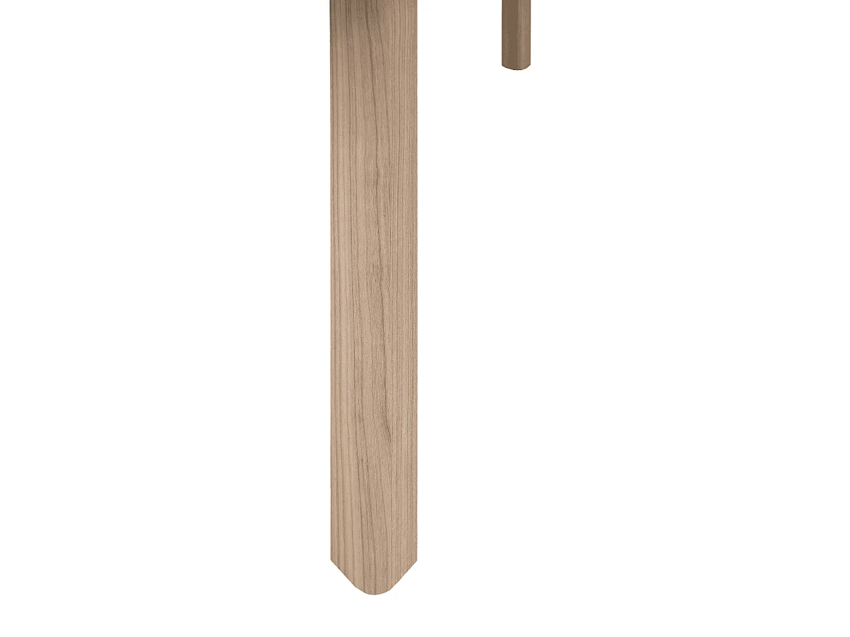 Table extensible de 160 à 200 cm effet chêne et cachemire - SIENA