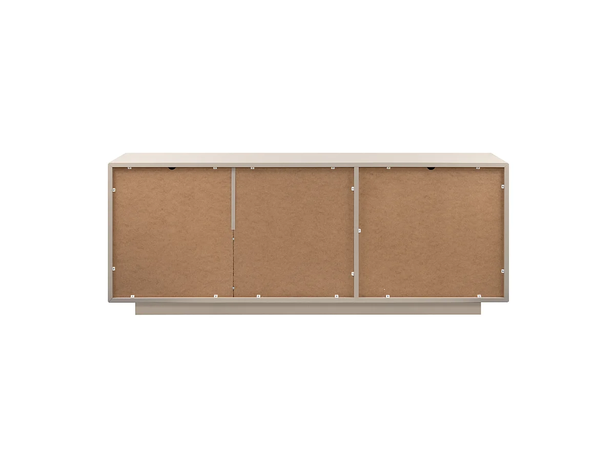 Mobile TV con 1 porta, 2 ribalte decorazione sabbia L160 cm - VIKA