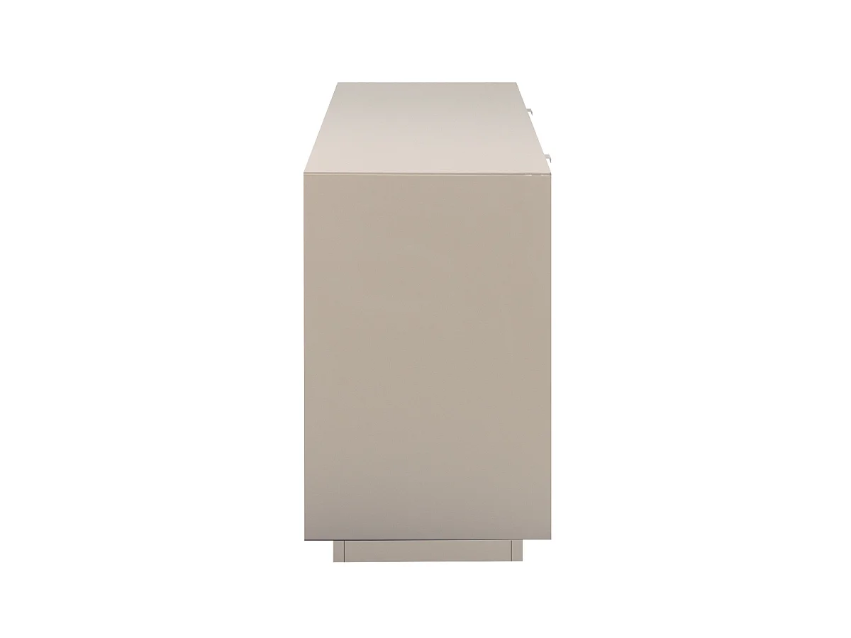 Mobile TV con 1 porta, 2 ribalte decorazione sabbia L160 cm - VIKA