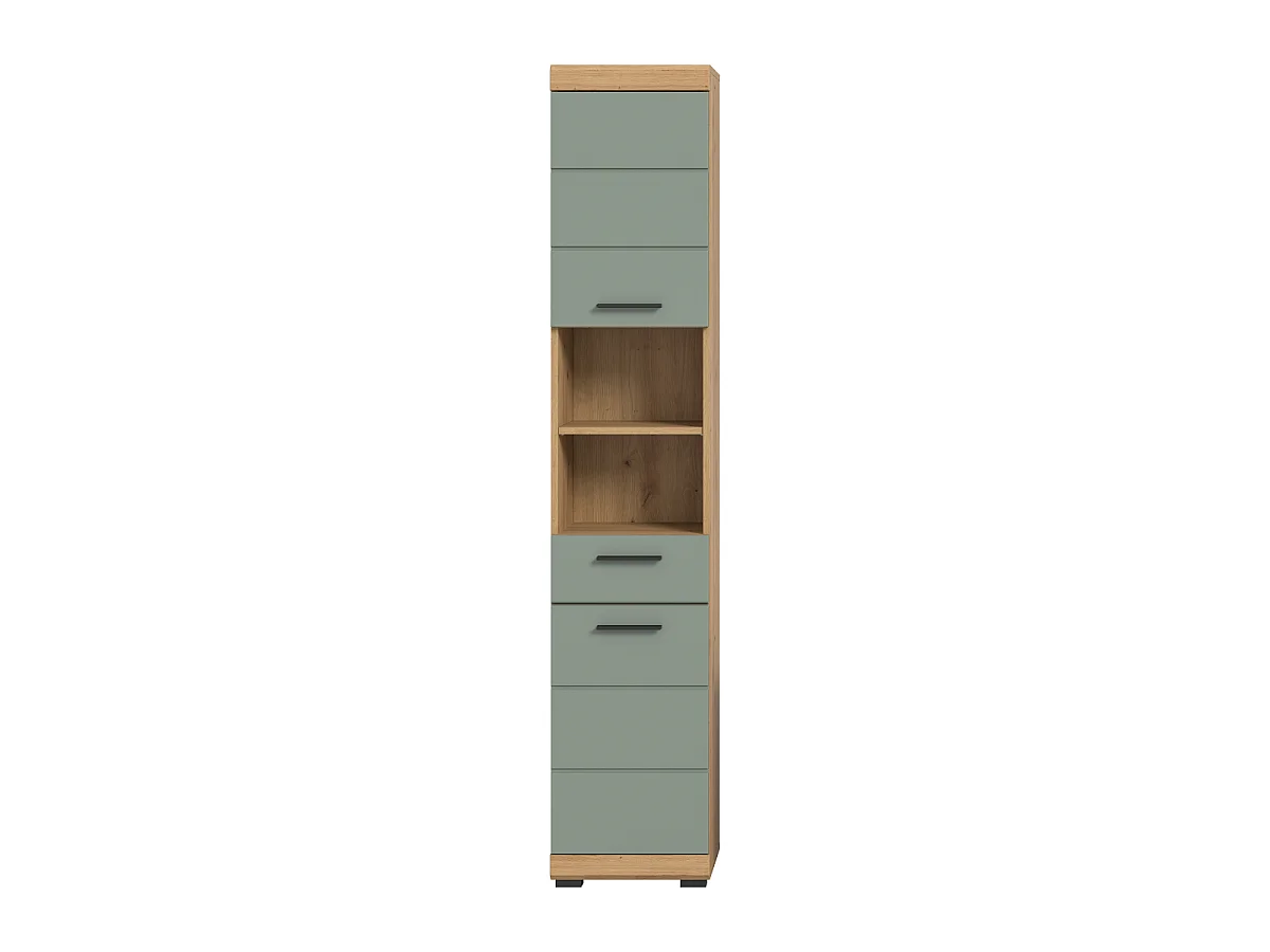 Armário de casa de banho com 2 portas e 1 gaveta, 191 cm de altura - GIO