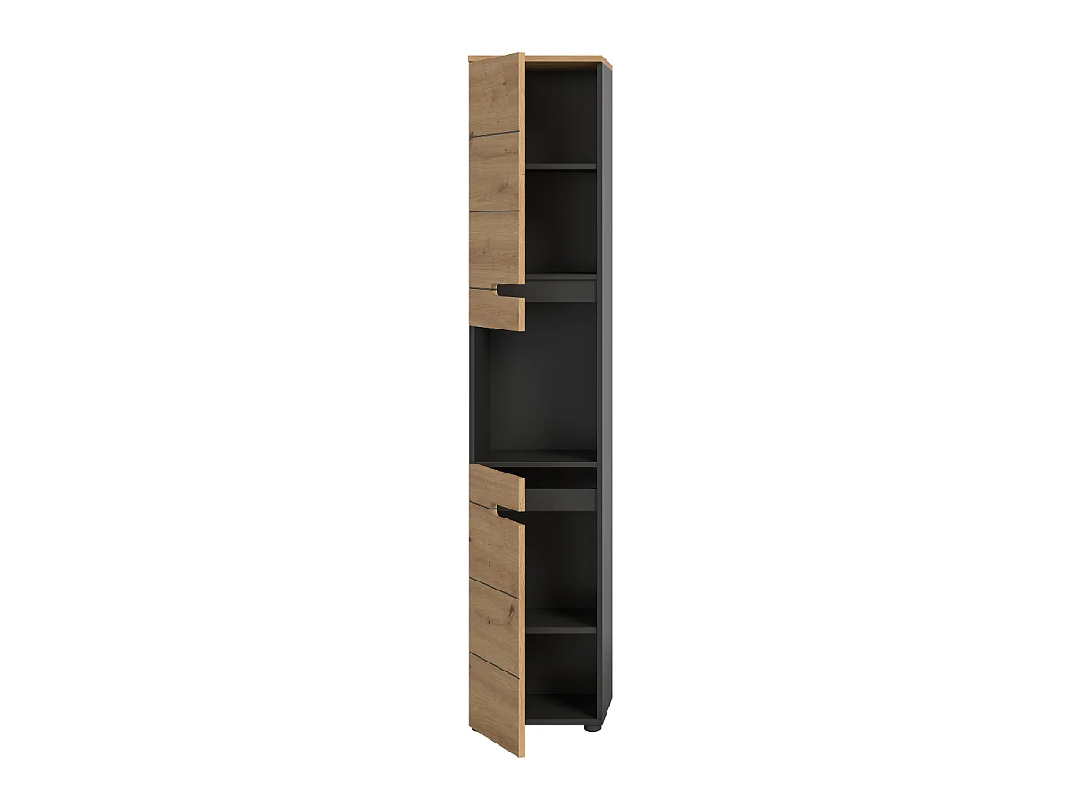 Coluna de casa de banho com 2 portas e 1 nicho A193 cm - ENO
