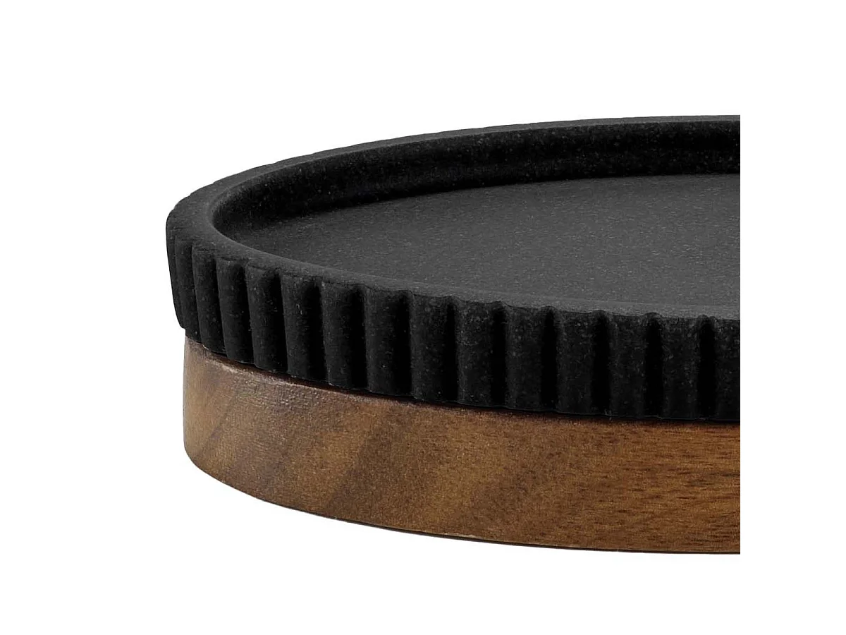 Porte Savon Design "Niagara" 14cm Noir