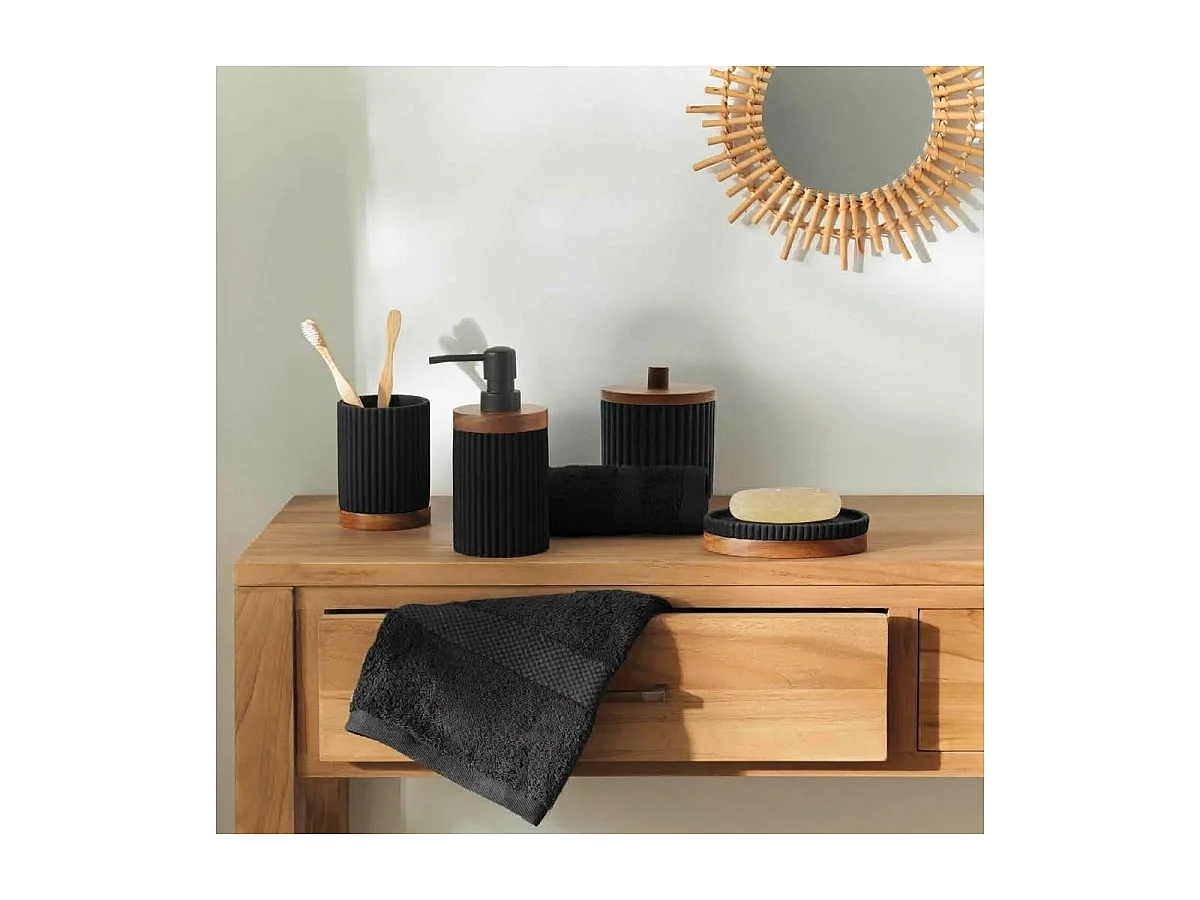 Porte Savon Design "Niagara" 14cm Noir
