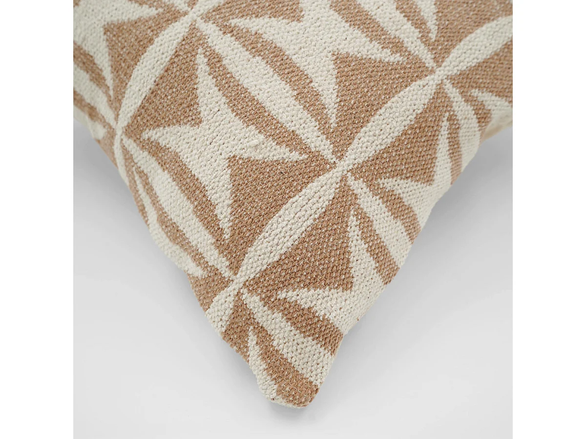 Coussin Déco Jacquard "Neirobi" 45x45cm Naturel