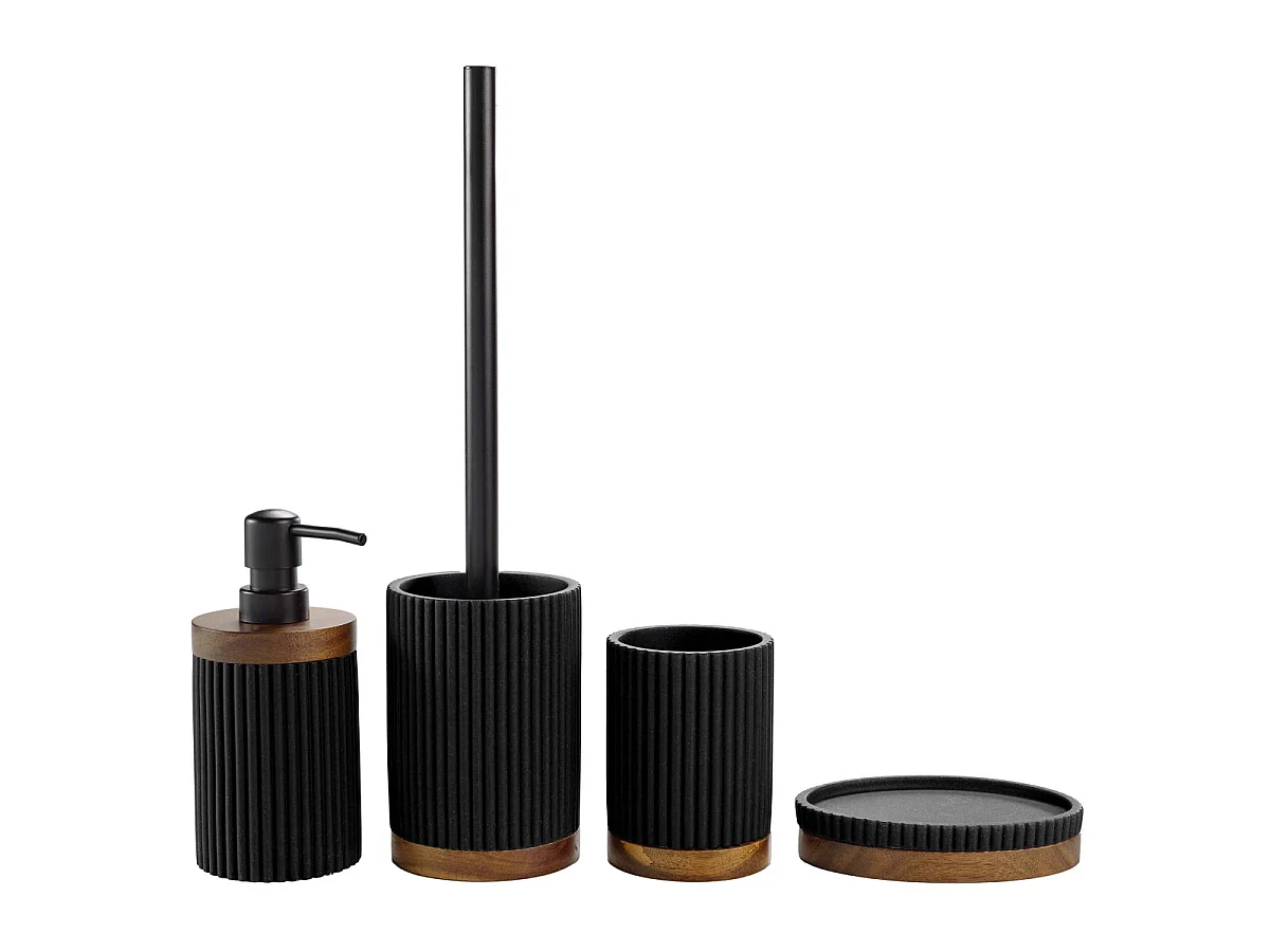 Brosse WC Design "Niagara" 38cm Noir