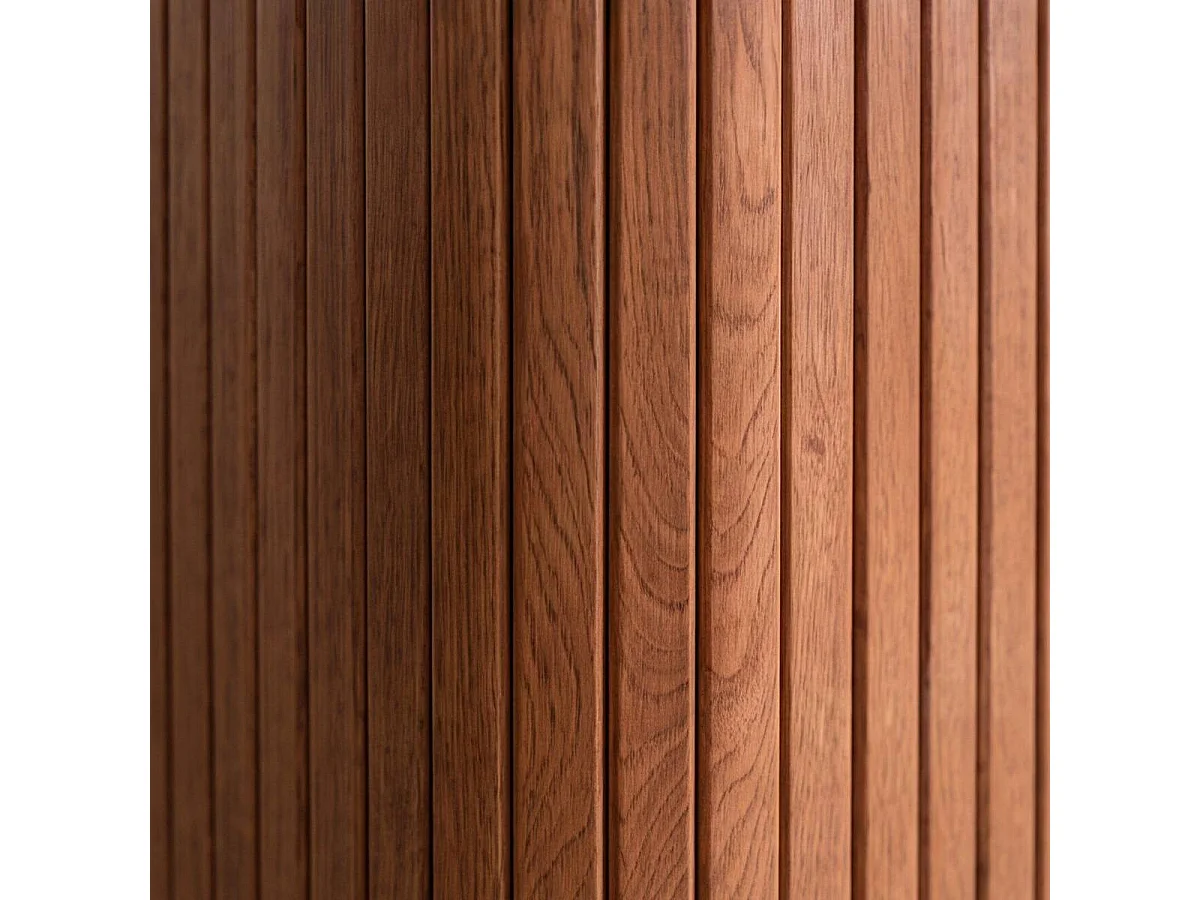 Meuble bar en bois de manguier et marbre Amaya