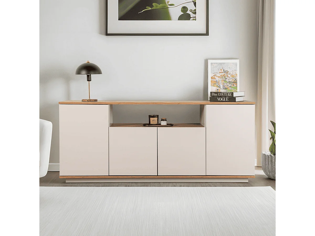 Buffet 4 portes et 1 niche centrale L180 cm - ARISTA