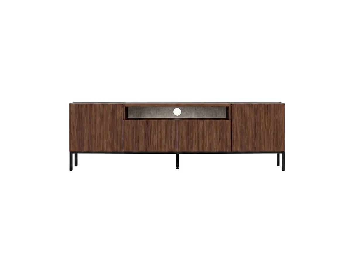 Meuble TV 4 portes 1 niche L160 cm - OLIVER