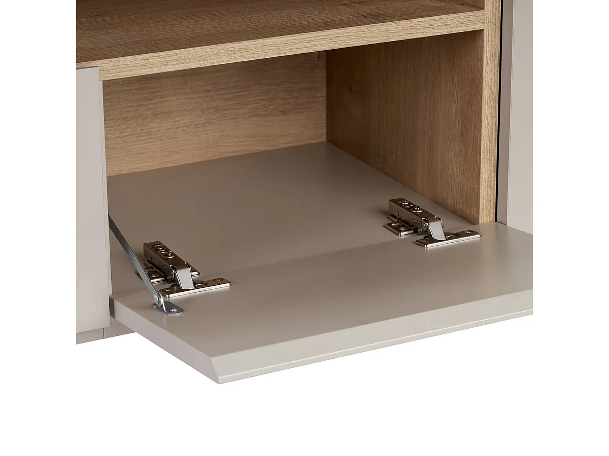 TV-meubel, 4 deuren, 1 nis L160 cm - OLIVER