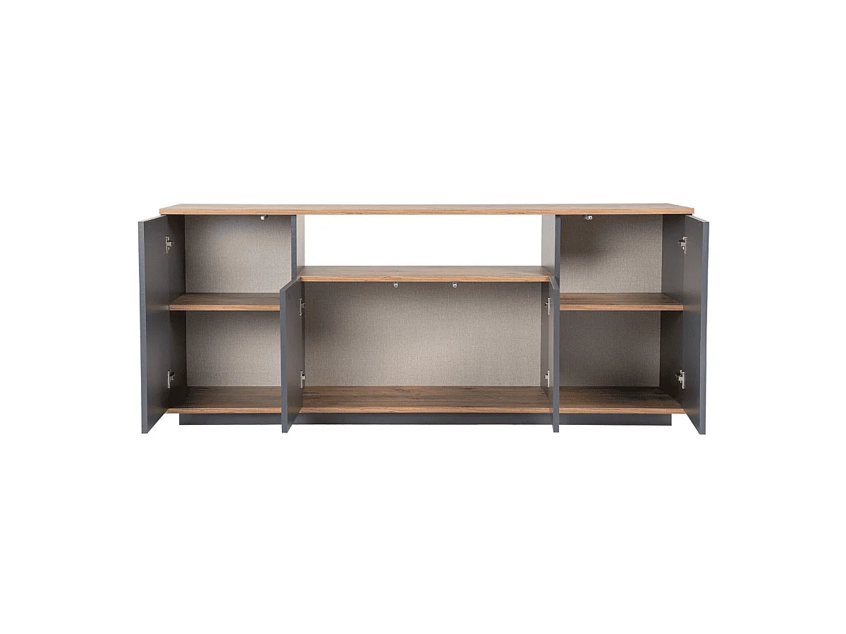 Buffet met 4 deuren en 1 centrale niche L180 cm - ARISTA