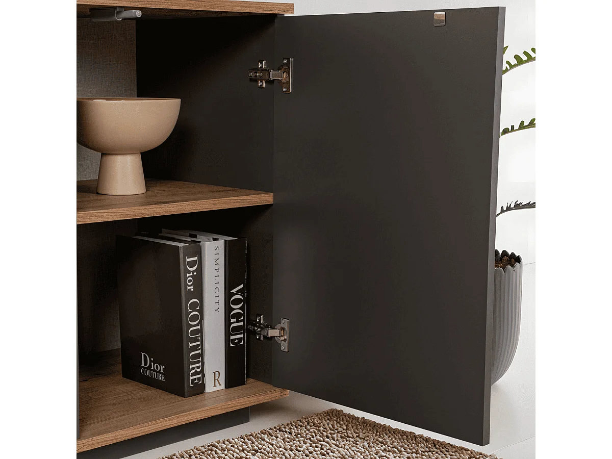 Buffet met 4 deuren en 1 centrale niche L180 cm - ARISTA