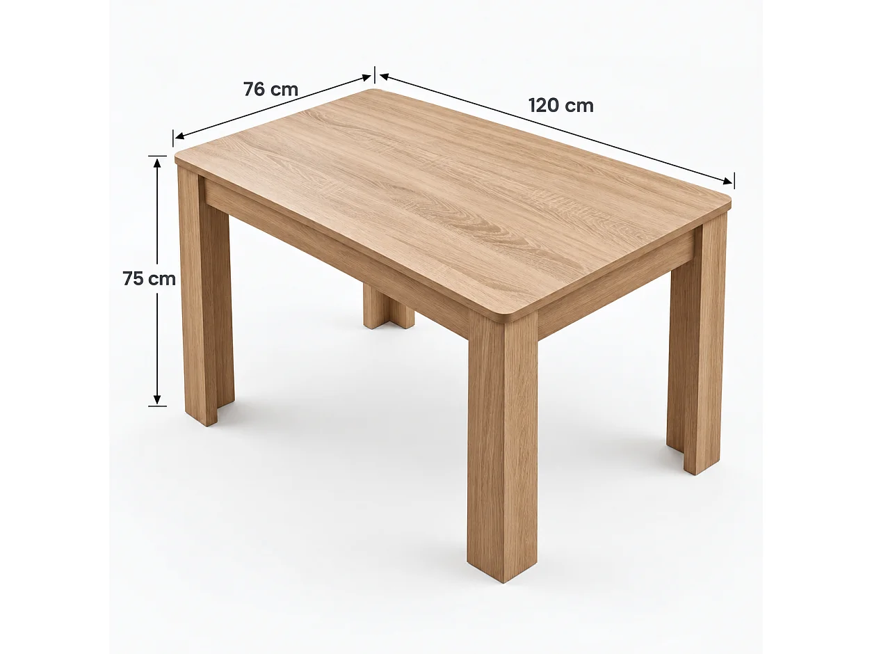 Oak Effect Dining Table Set with 4 Charcoal Velvet Diamond Chairs 4 Seater Kitchen Dining Set