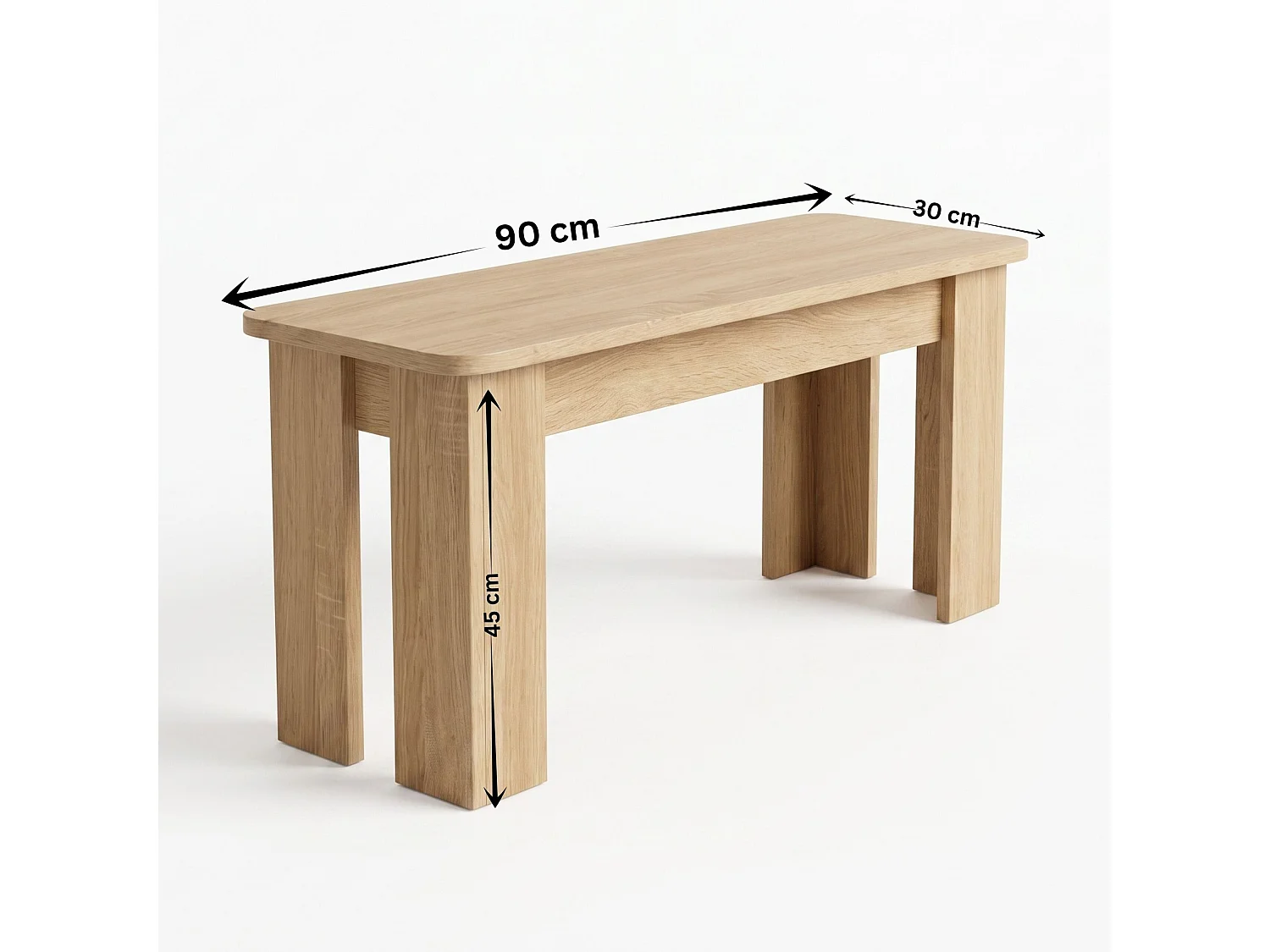 Kitchen Dining Set with Oak Effect Table, 4 Black Velvet Chairs and Oak Effect Bench 6 Seater