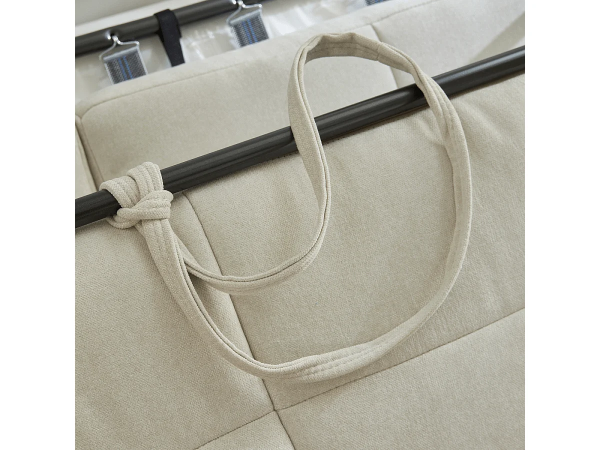 3-zits slaapbank met express-opening in stof L207 cm - CAMERON