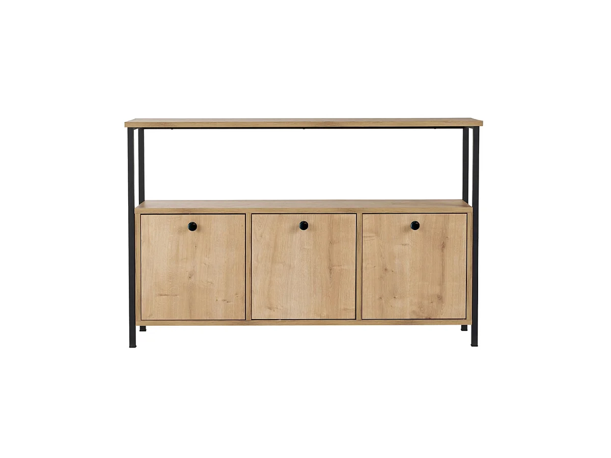 Buffet 3 portes avec 1 tablette supérieure L120 cm SIENNA