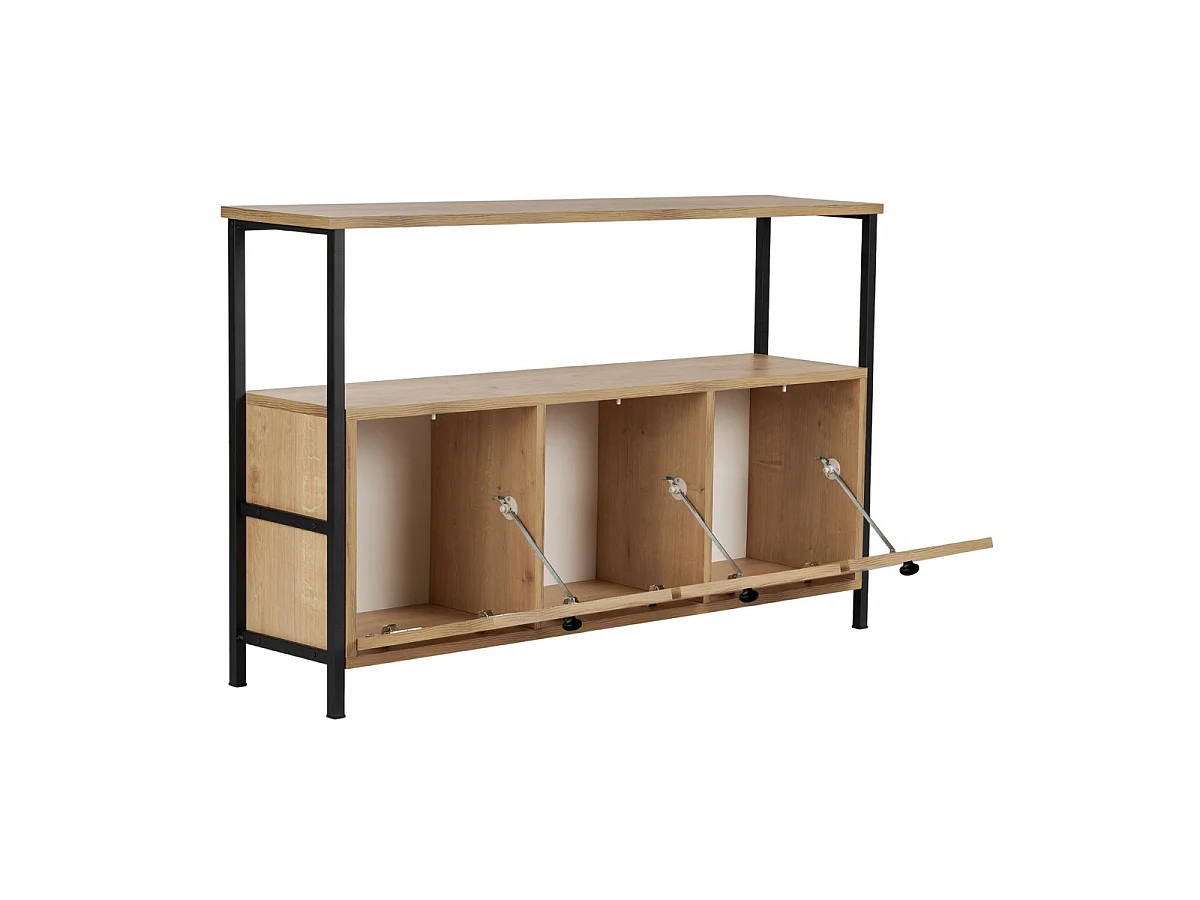 Buffet 3 portes avec 1 tablette supérieure L120 cm SIENNA