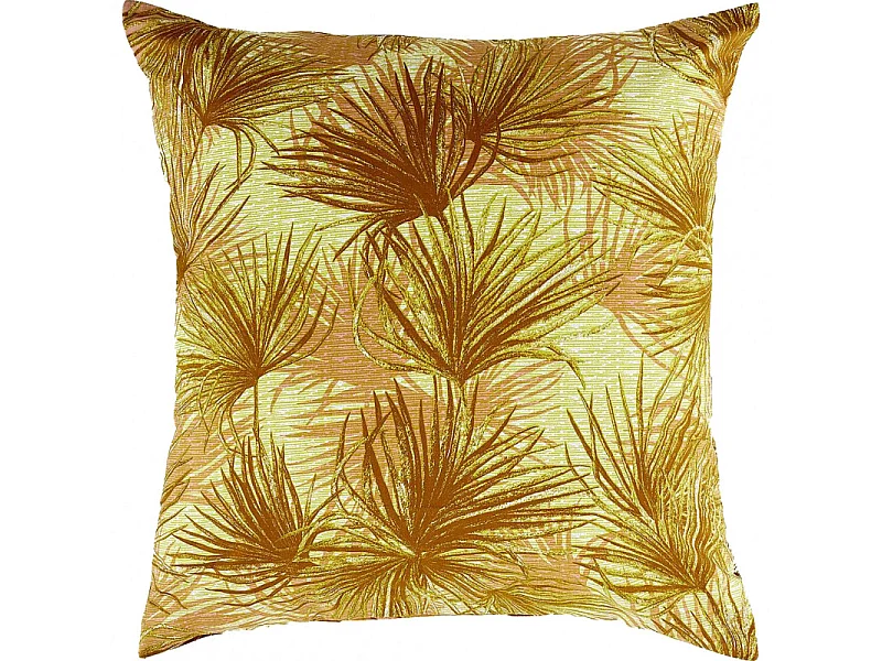 Lot de 2 parures de lit en coton jaune 240 x 220 cm - PALM 8545