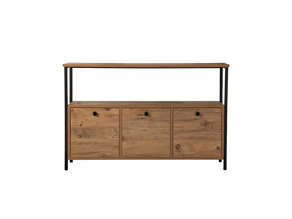 3-deurs dressoir met 1 bovenplank L120 cm - SIENNA