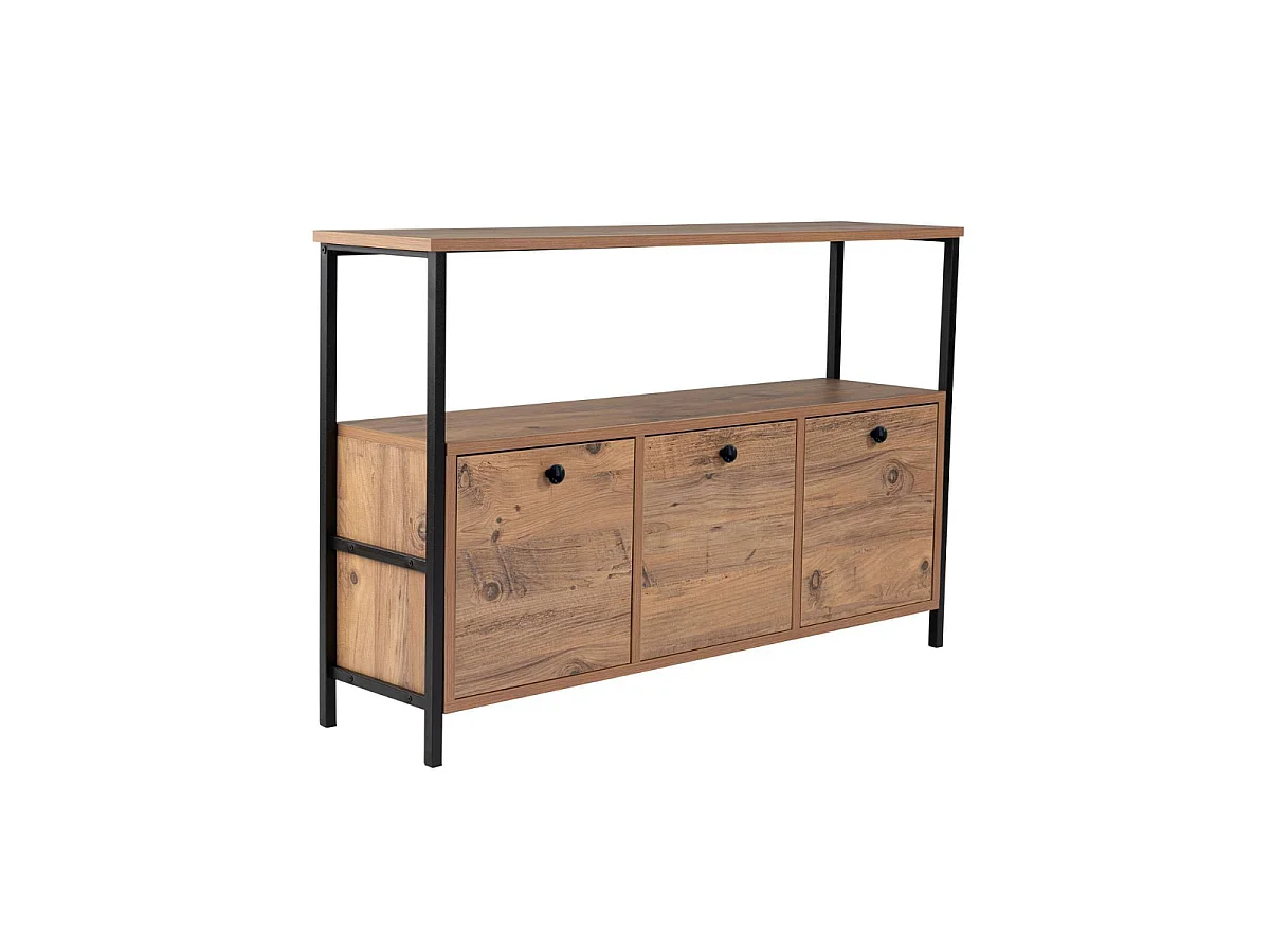 3-deurs dressoir met 1 bovenplank L120 cm - SIENNA