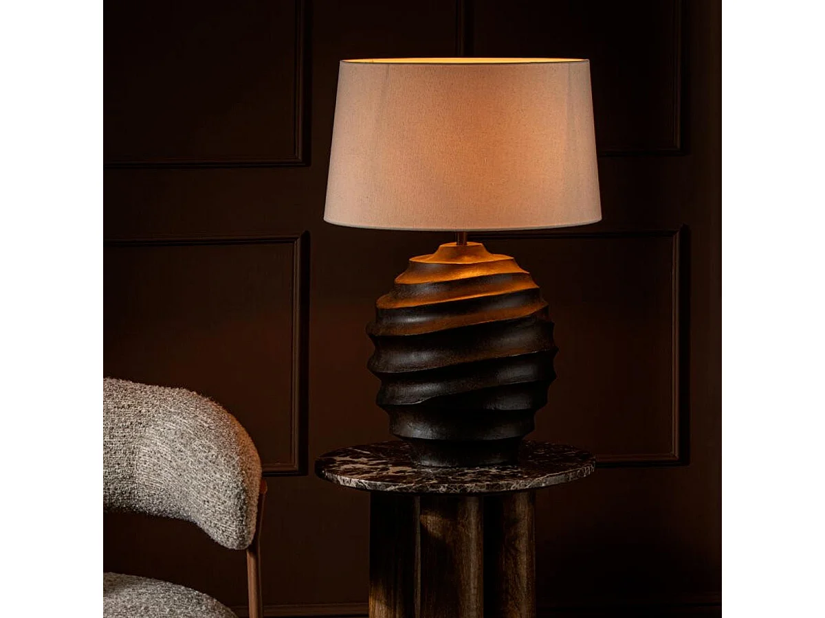 Lampe à Poser Design "Thibaut" 43cm Marron