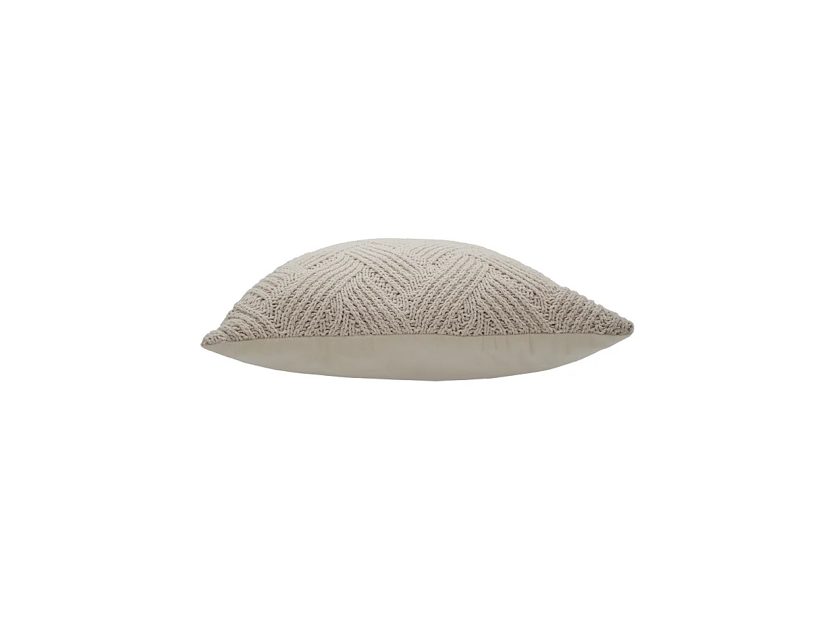 Housse de Coussin Velours "Nivalis" 40x40cm Naturel