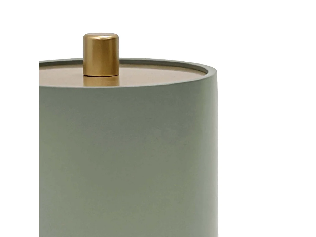 Pot à Cotons Design "Oria" 12cm Vert Cèdre