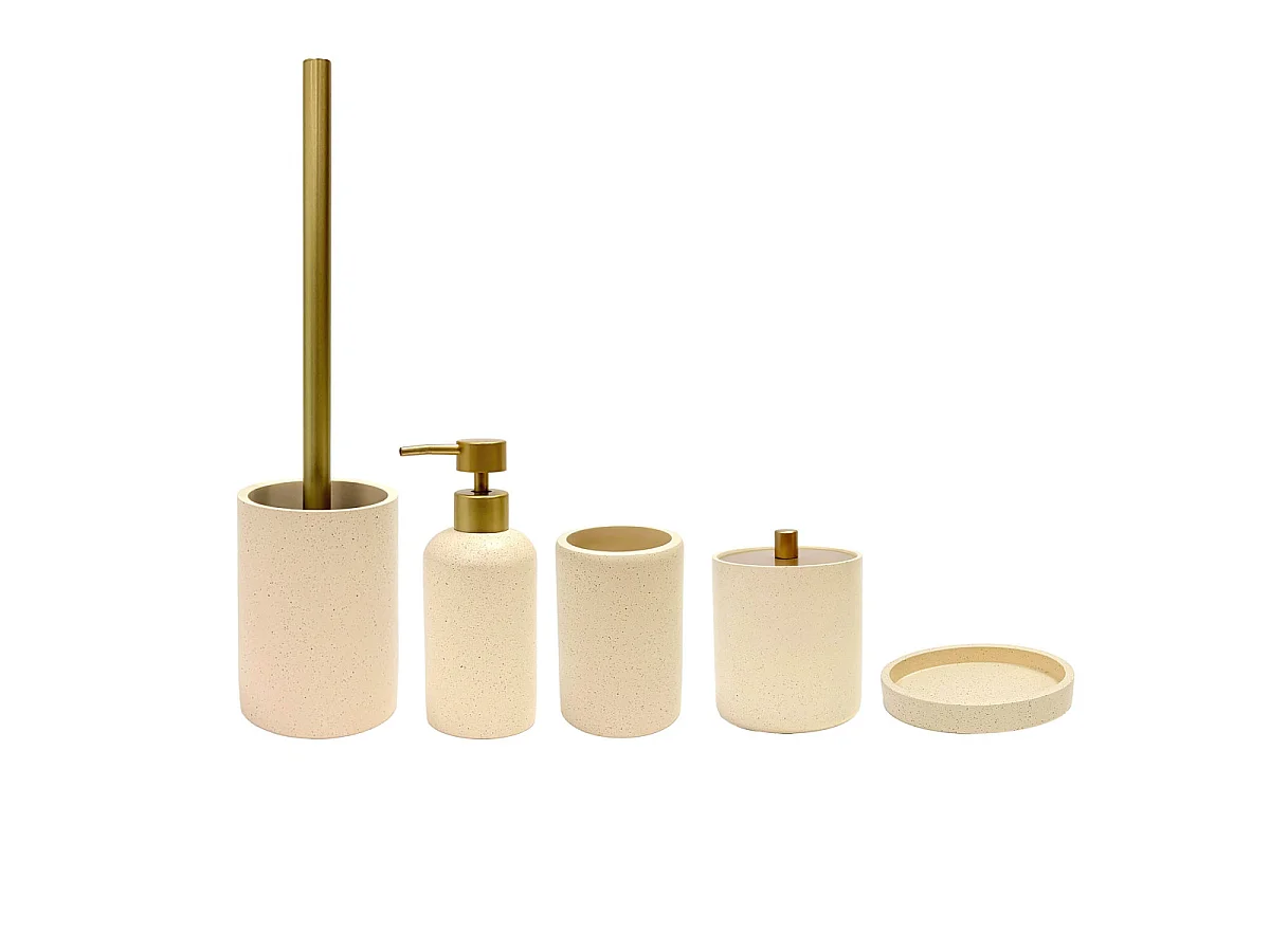 Pot à Cotons Design "Oria" 12cm Sable