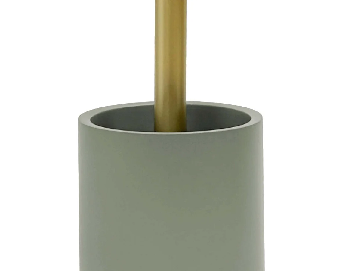 Brosse WC Design "Oria" 36cm Vert Cèdre