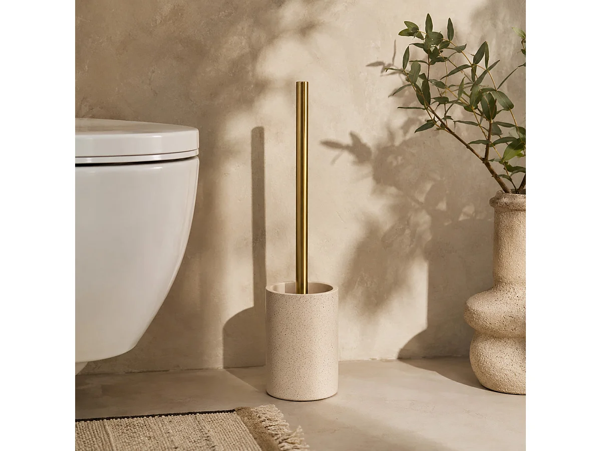 Brosse WC Design "Oria" 36cm Sable