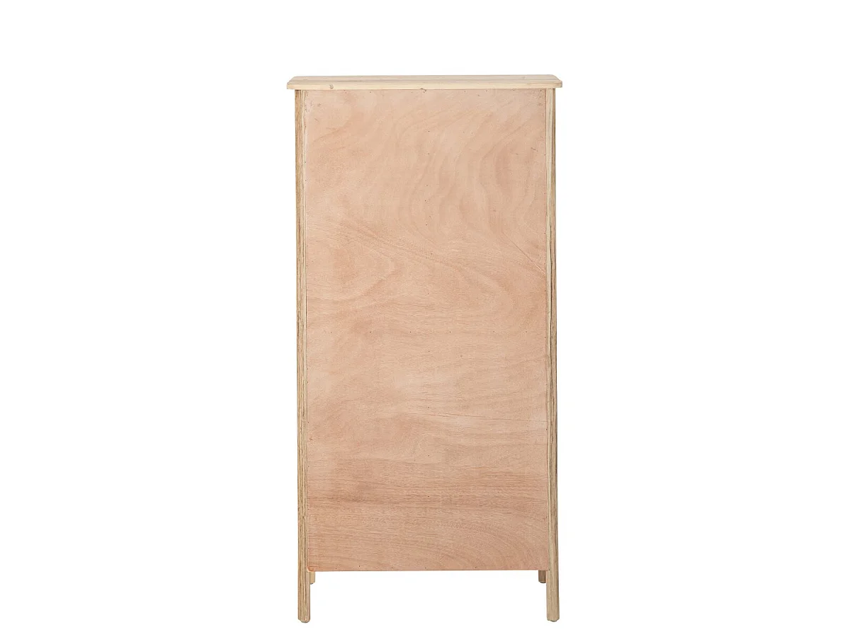 Chiffonnier en Bois 16 Tiroirs "Chamonix" 127cm Naturel