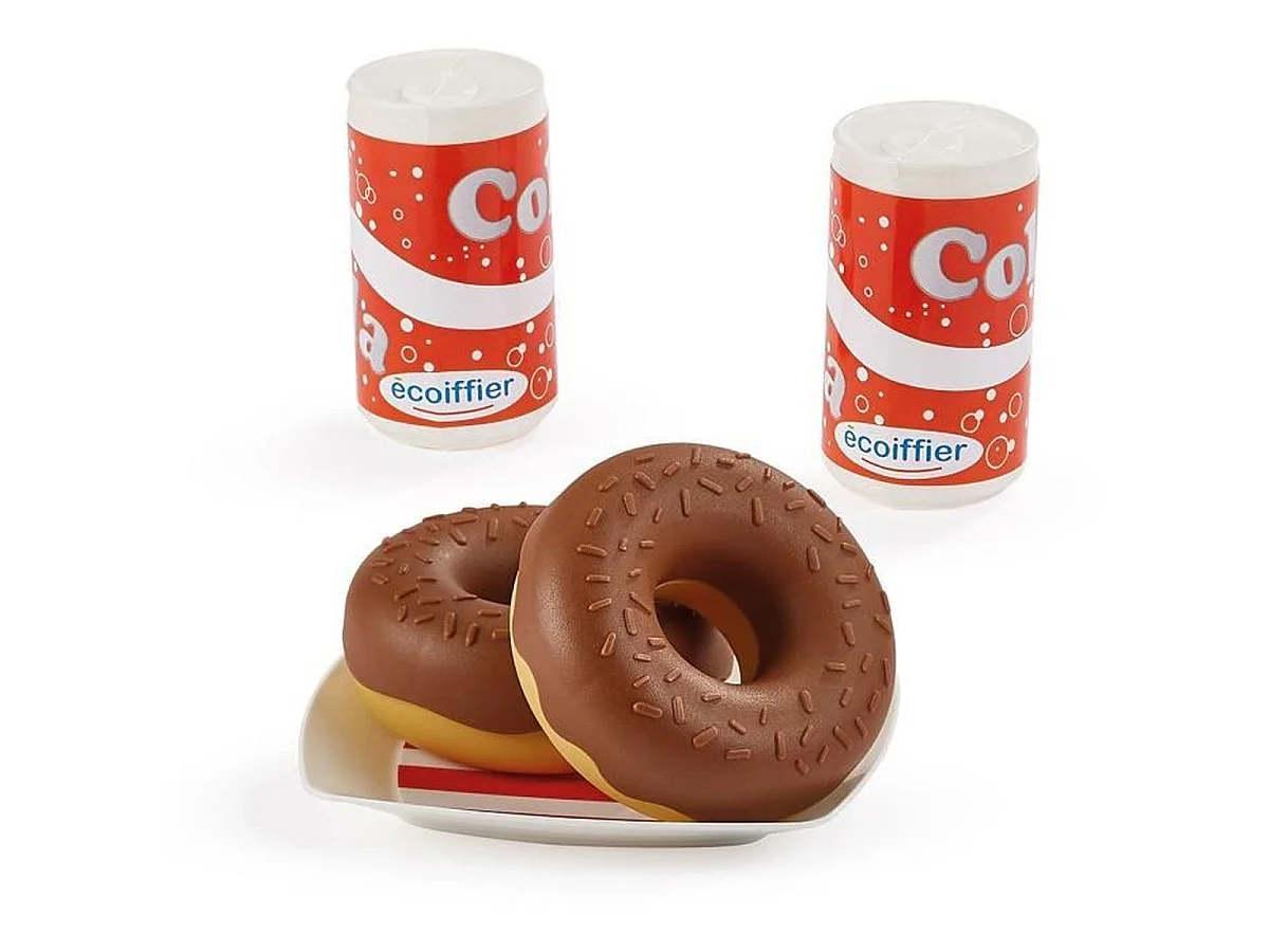 Ecoiffier Hot Dog Set - Fastfoodmenu met 25 Accessoires, Vanaf 18 Maanden