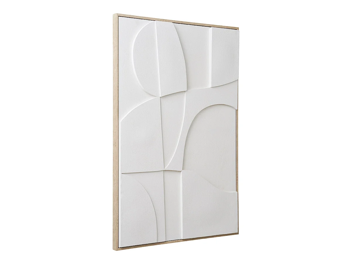 Panneau décoratif 3D Madeline No.2 en blanc 60x90 cm
