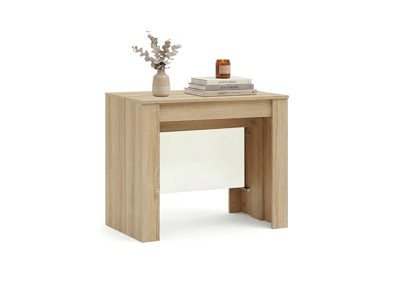 Mesa consola extensível 50-235 x 90 cm Denis Roble Canadian - Blanco Artik (Blanco Mate)