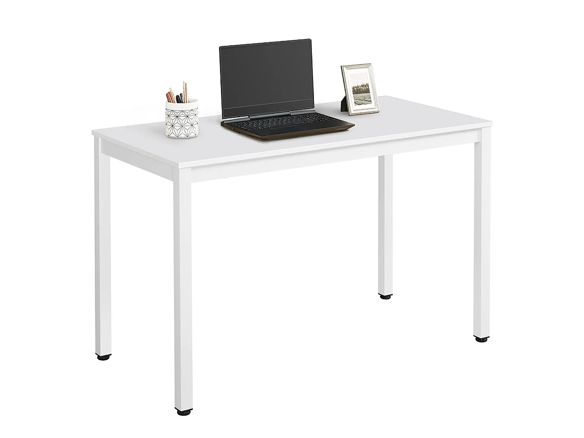 Table rectangulaire Tessa 120x60 cm Blanc Minimaliste