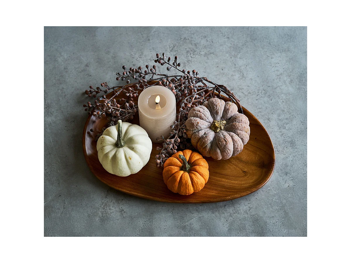 Decoratief dienblad van acaciahout 39x28 cm — natuurlijke honingkleur