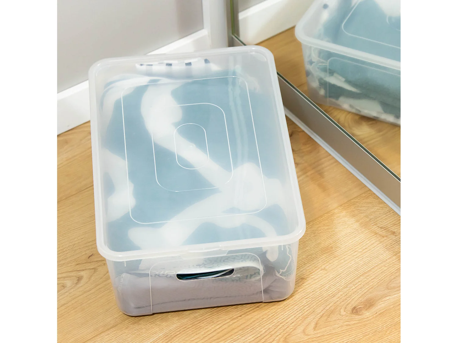 Boîte de rangement avec couvercle en plastique transparent MultiBox 39x26x20,5 cm, 20 L
