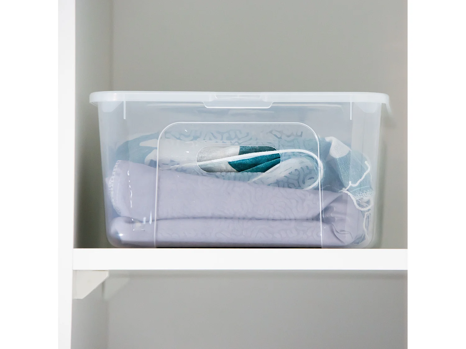 Boîte de rangement avec couvercle en plastique transparent MultiBox 39x26x20,5 cm, 20 L