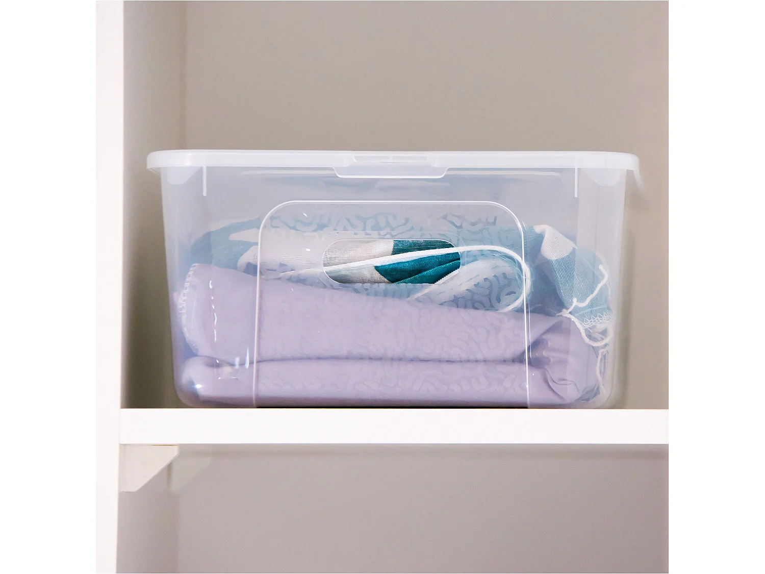 Boîte de rangement avec couvercle en plastique transparent MultiBox 39x26x20,5 cm, 20 L