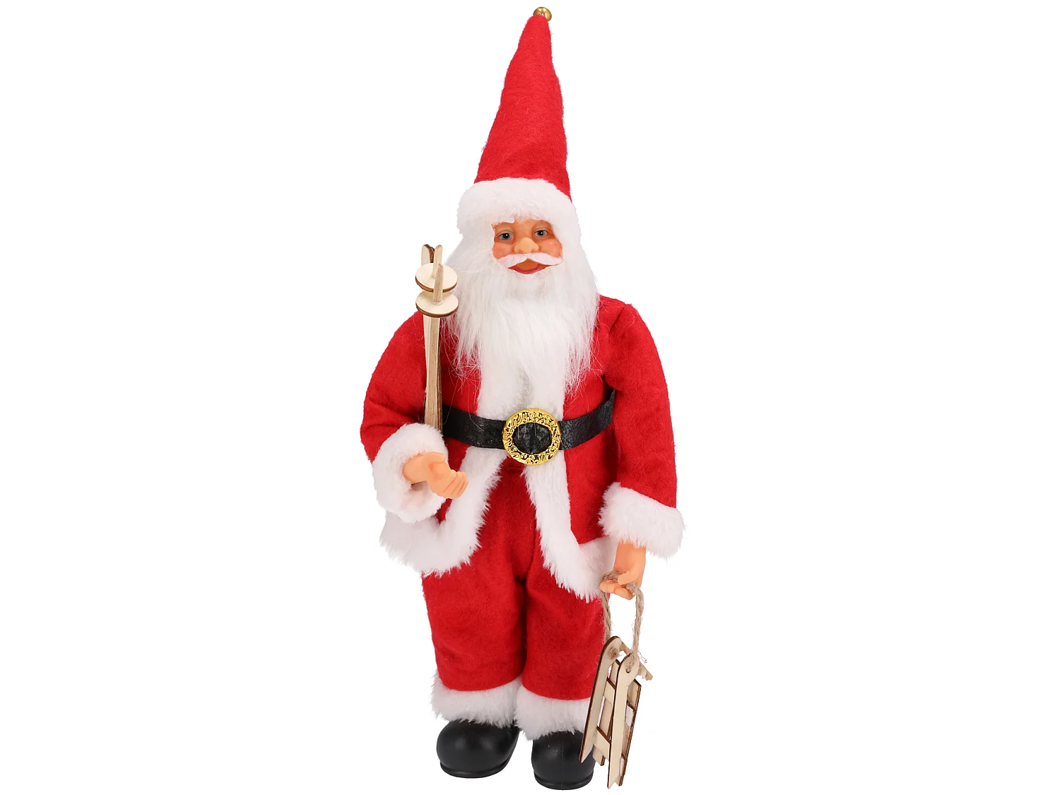 Święty Mikołaj Świąteczny 30cm Skrzat Na Święta Figurka Dekoracja Do Domu