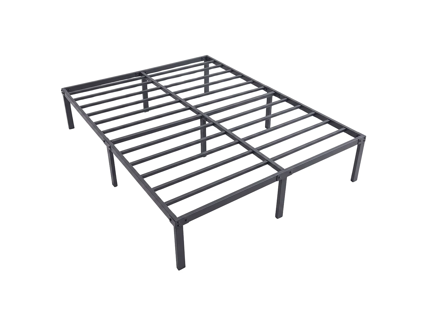 Somier 150x190 cm Lary Negro barra refuerzo patas apoyo