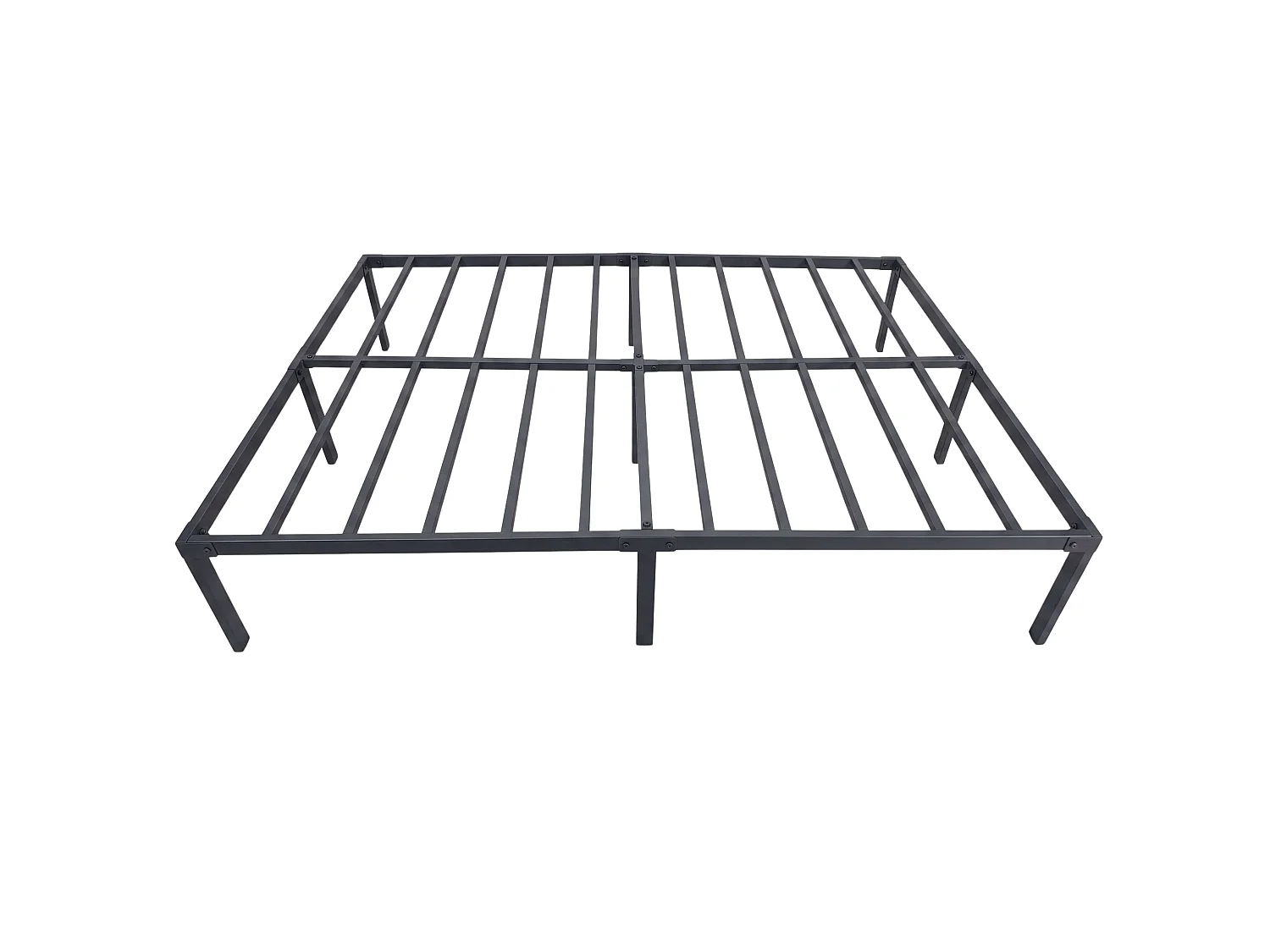 Somier 150x190 cm Lary Negro barra refuerzo patas apoyo