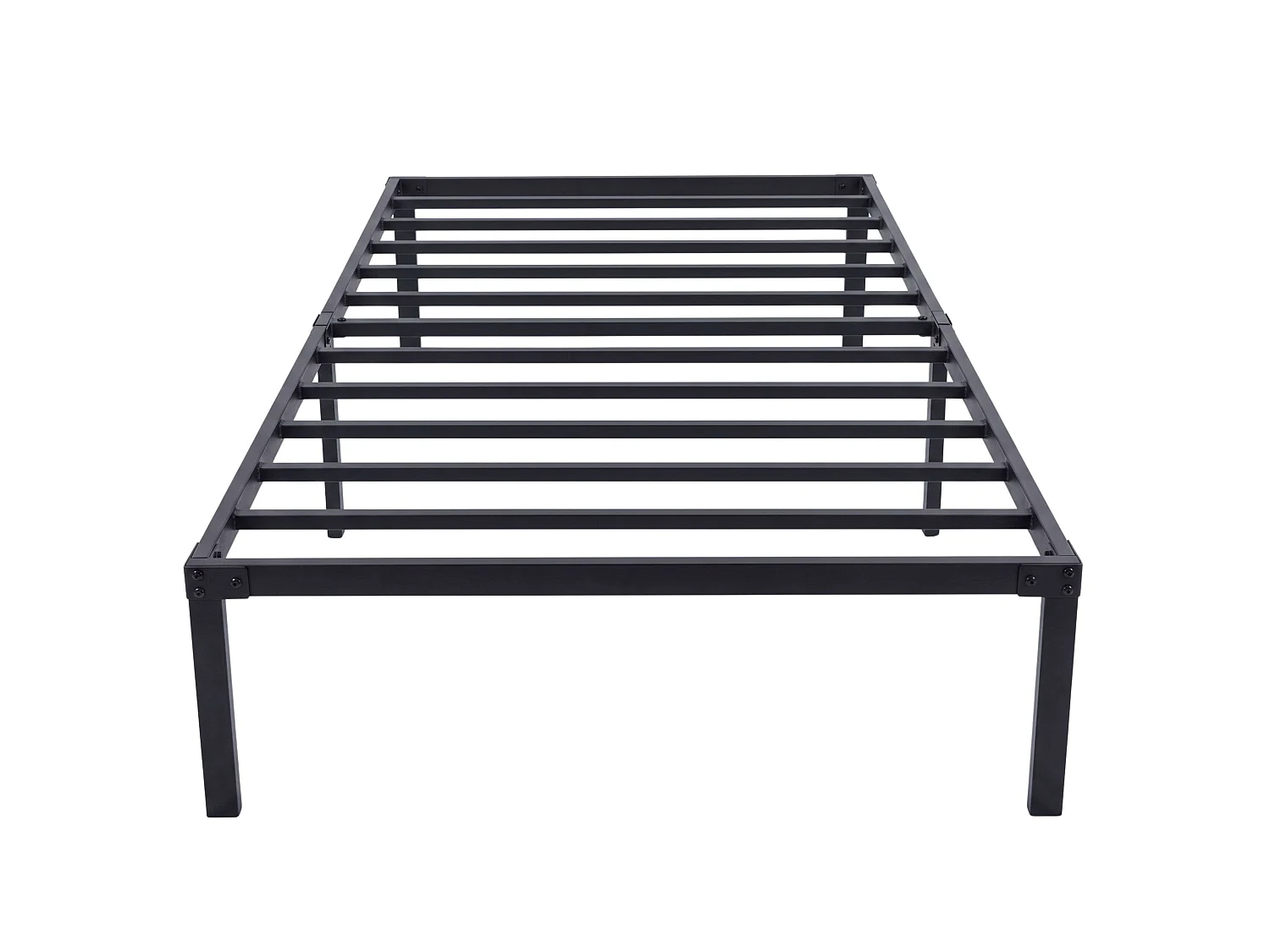 Somier 105x190 cm Lary Negro travesaños refuerzo