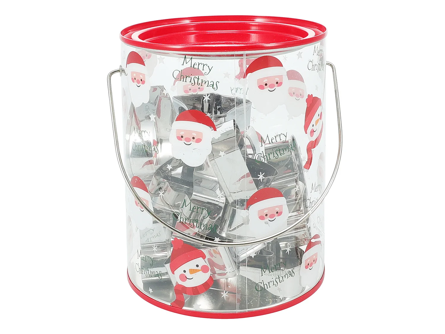 Uitstekende koekjesvormen kerstset 16-delig roestvrij staal zilver 7 cm
