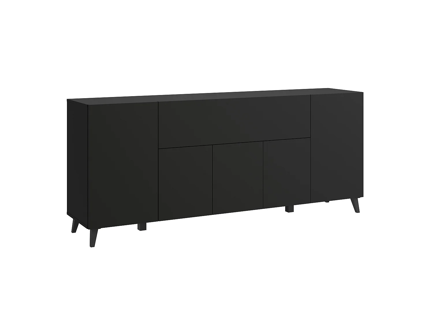 LOKET ladekast, dressoir breedte 180 cm, kleur: zwart