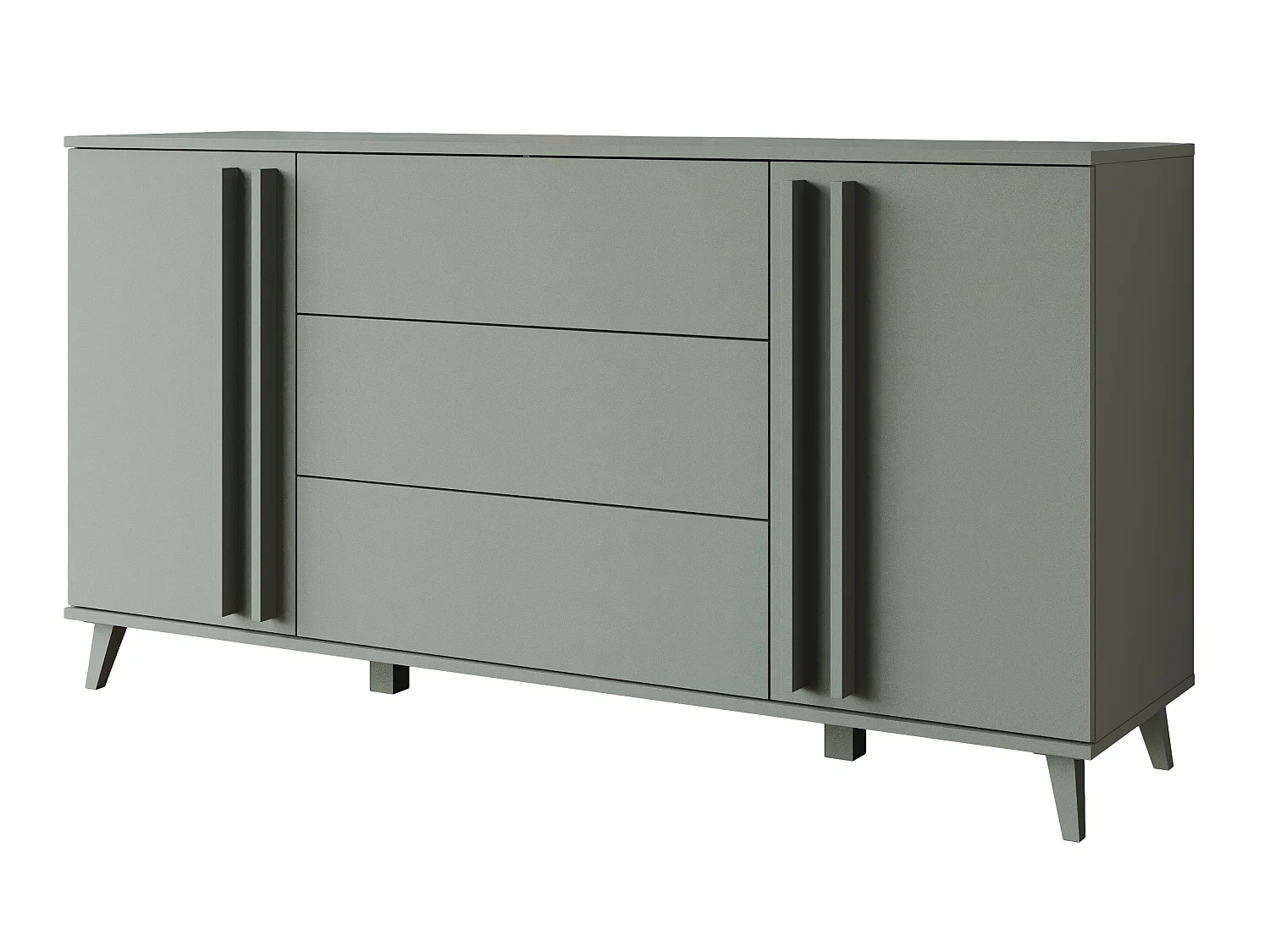 Commode HURON, largeur de buffet 150 cm, Couleur : Matcha vert