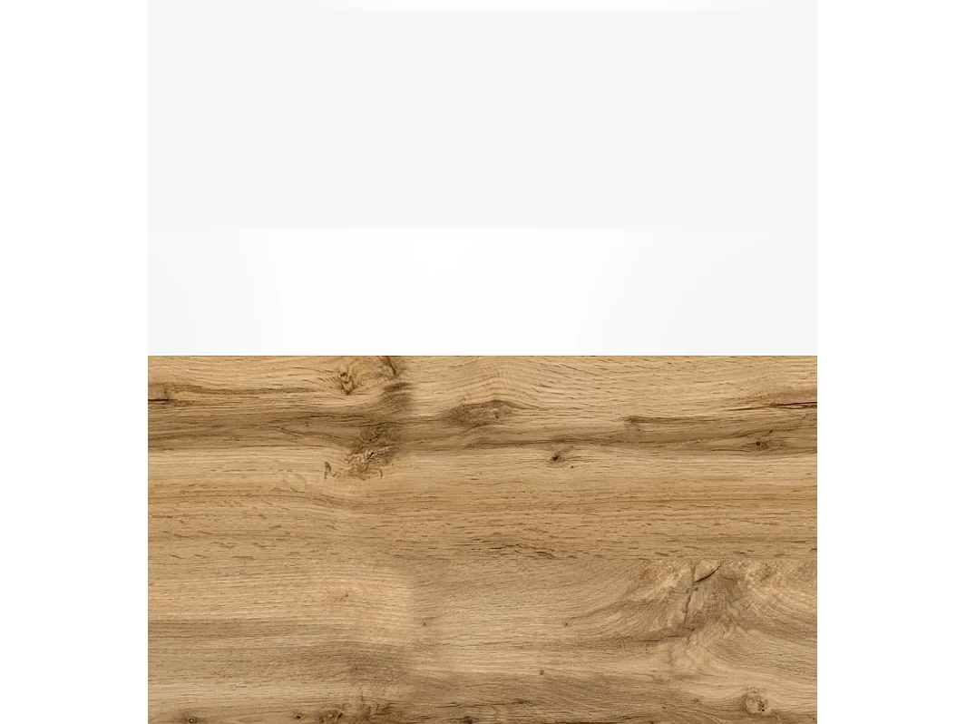 FARO ladekast, dressoir breedte 150 cm, met LED, kleur: Wotan eiken / wit